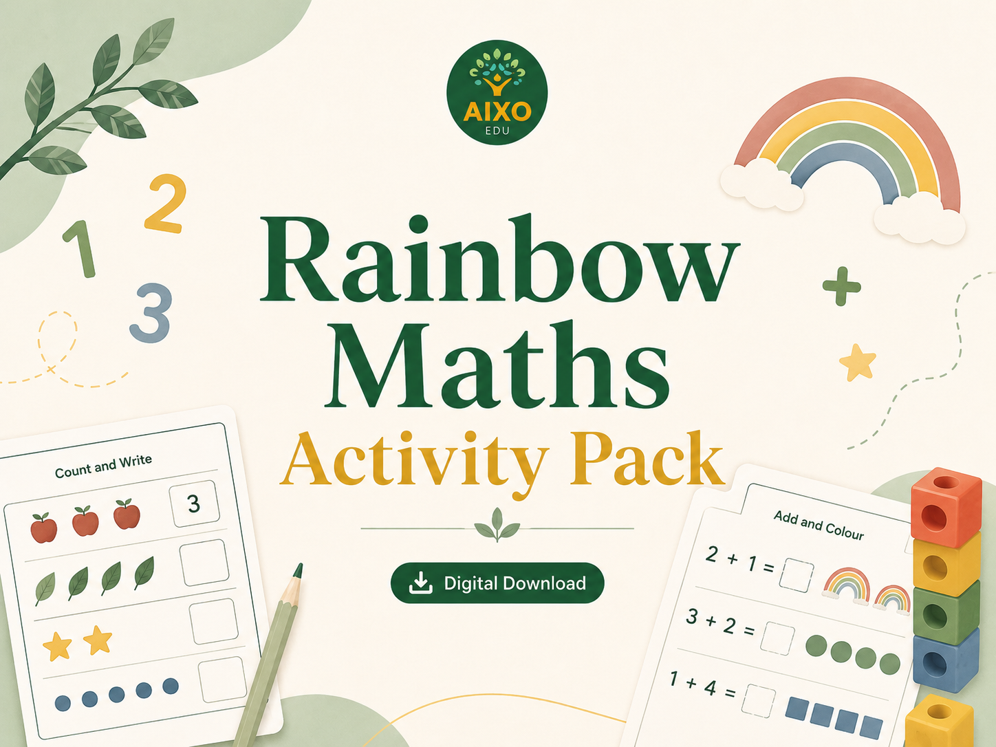 Rainbow Maths Activity Pack